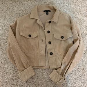 Forever 21 Cropped Corduroy Jacket